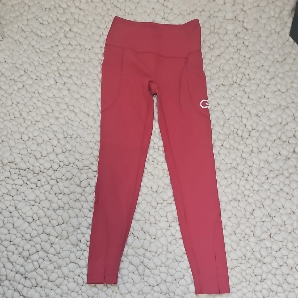 Free People Red Leggings